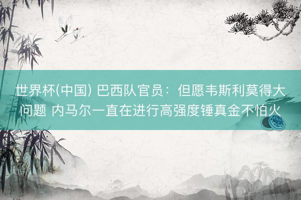世界杯(中国) 巴西队官员：但愿韦斯利莫得大问题 内马尔一直在进行高强度锤真金不怕火